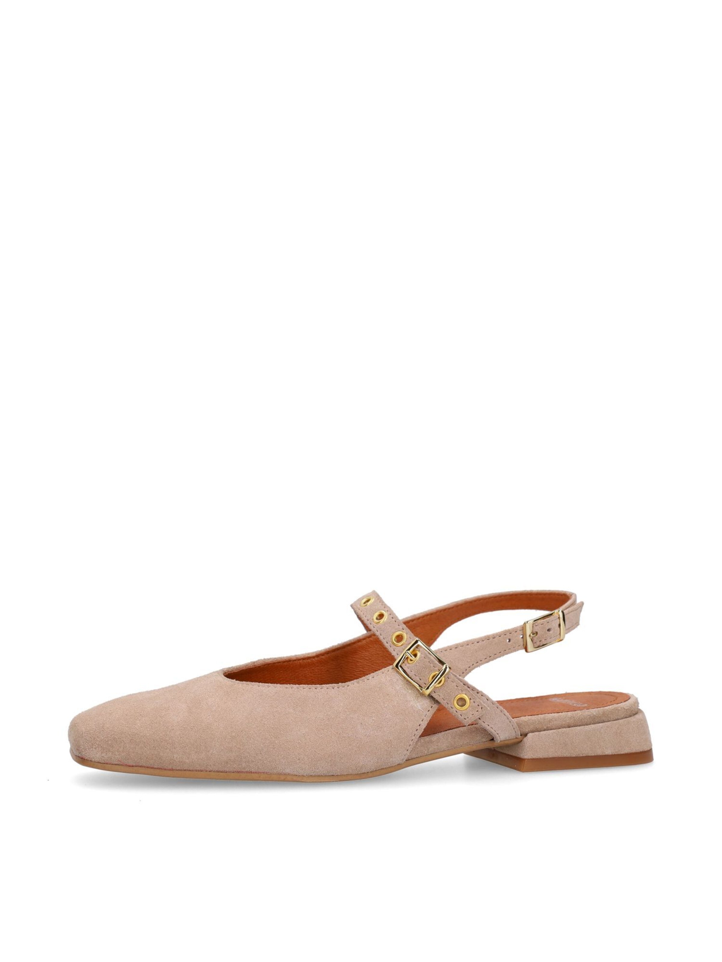 MANFIELD Slingpumps in Beige: Vorderseite