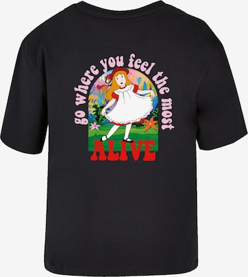 F4NT4STIC Shirt ' Everyday Tee 'Alice im Wunderland Heroes of Childhood' in Schwarz: Vorderseite