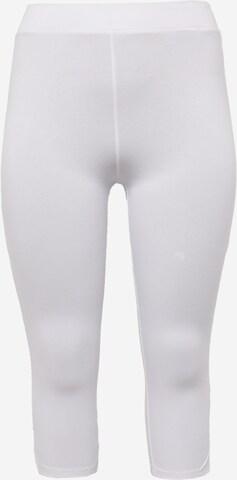 ONLY Carmakoma Slimfit Leggings 'TIME' - fehér: elől