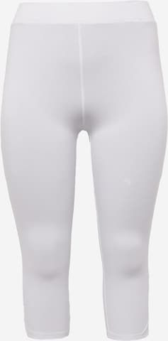 ONLY Carmakoma Slim fit Leggings 'TIME' in White: front