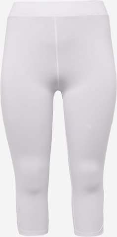 ONLY Carmakoma - Slimfit Leggings 'TIME' em branco: frente