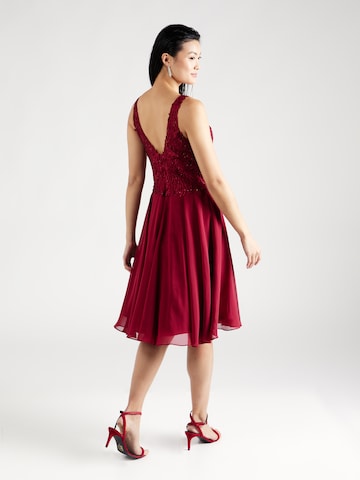 mascara Cocktail Dress in Red