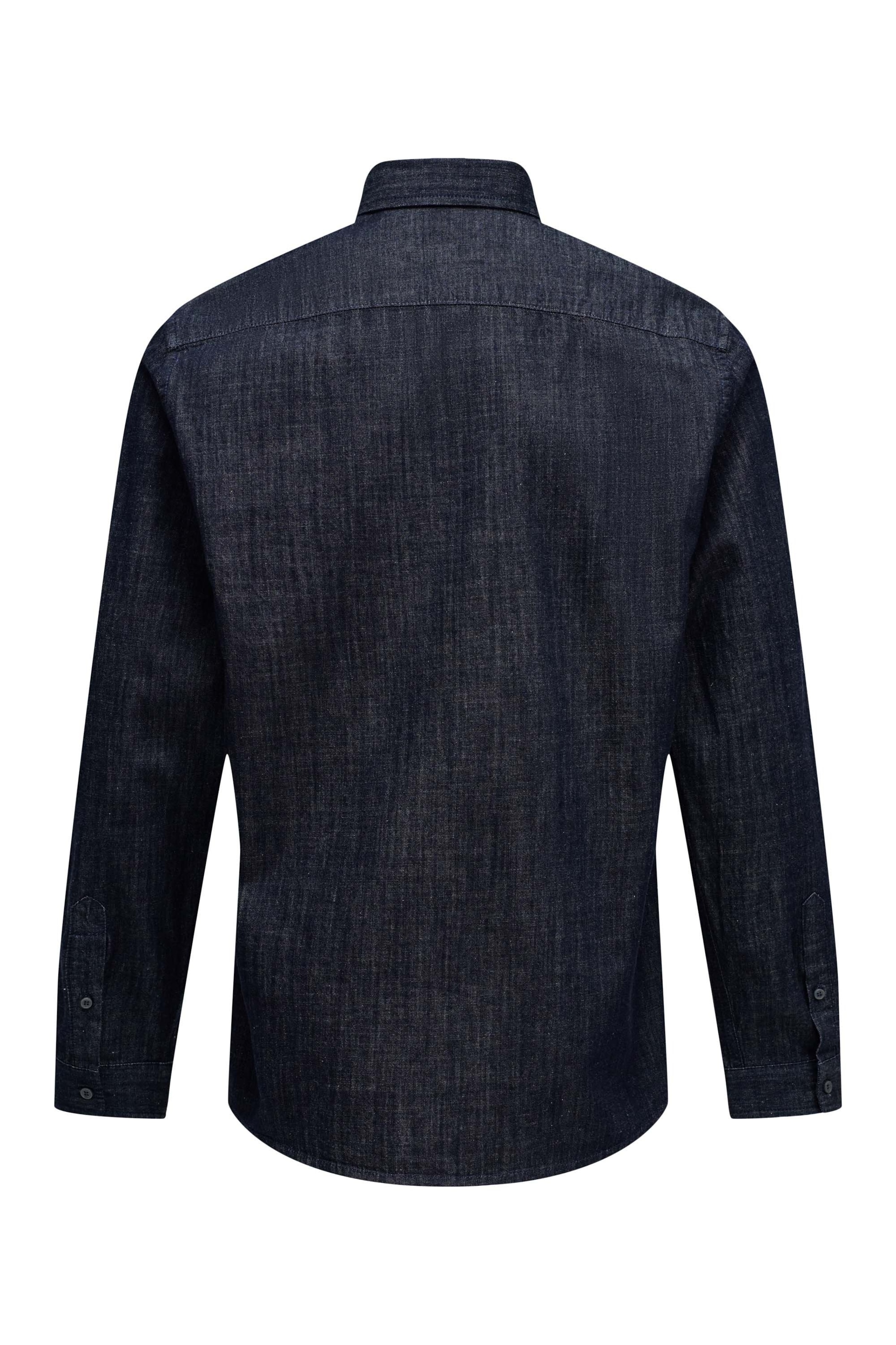 Salsa Jeans Regular fit Overhemd in Blauw
