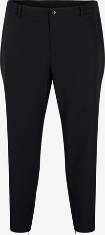 Regular Pantalon 'VRAVA' Zizzi en noir : devant