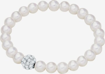 Bracelet Lulu & Jane en blanc : devant