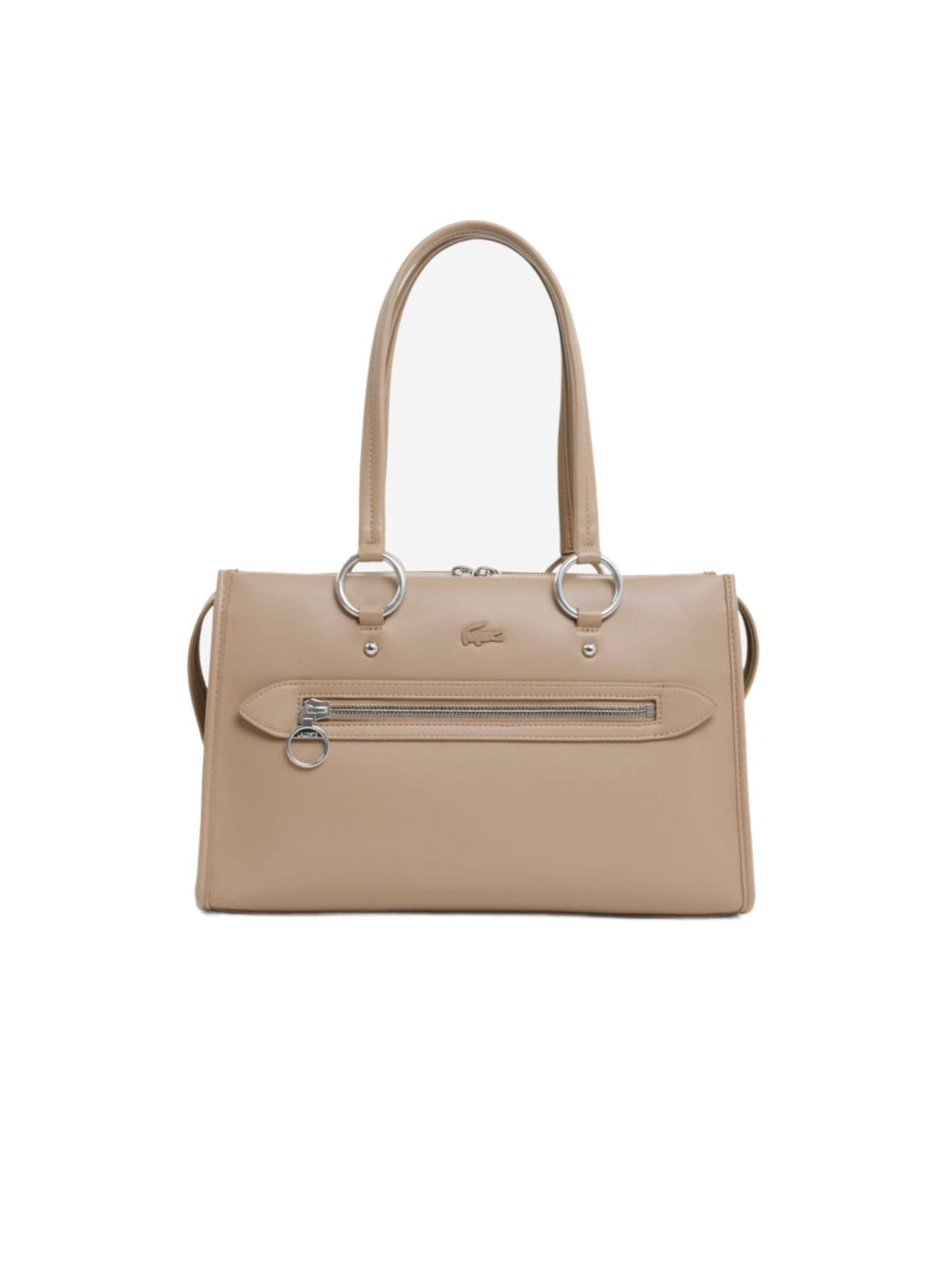 LACOSTE - Bolso de mano 'Lacoste Sac à main Femme Celys Viennois' en beige: frente