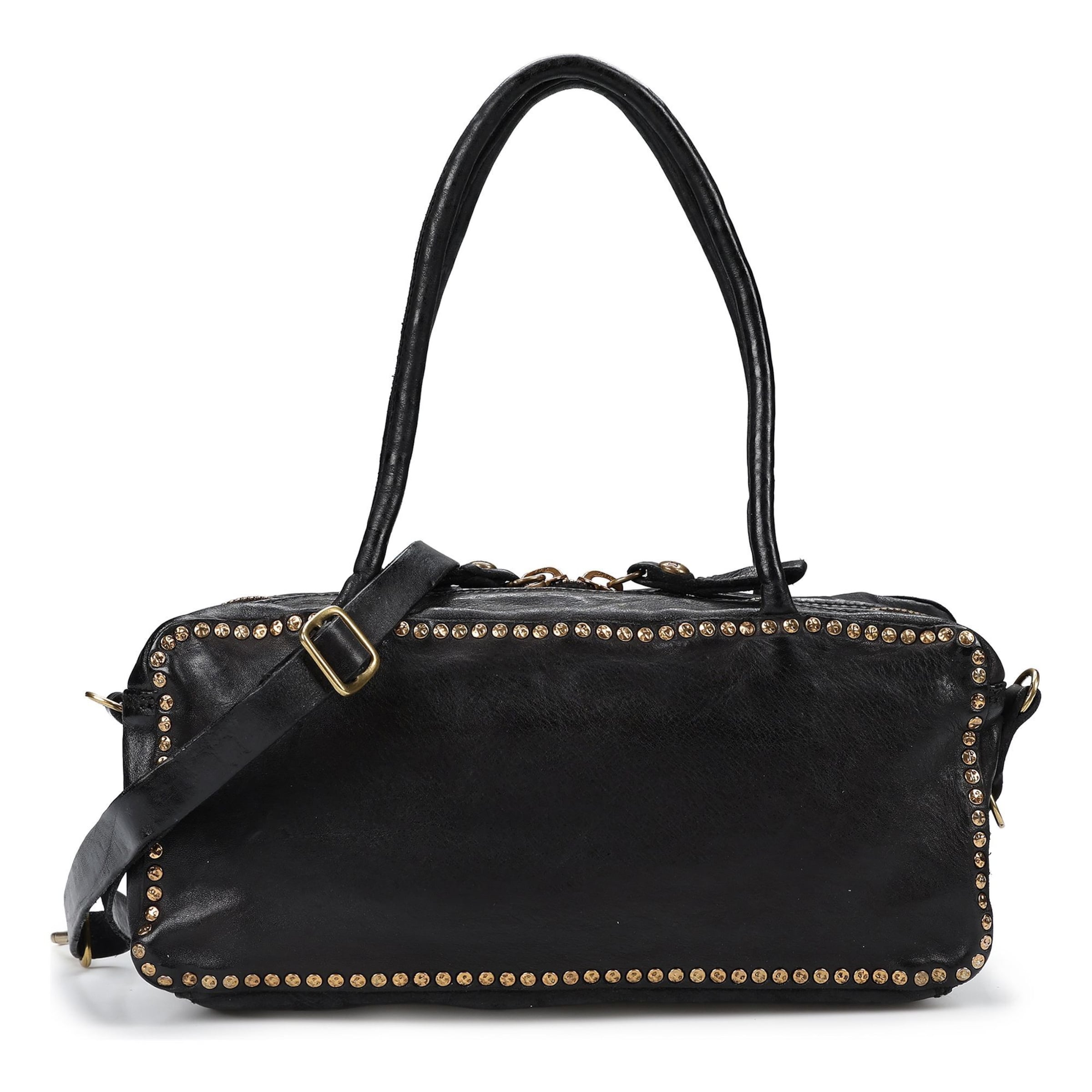 Sac bandoulière 'Simona ' Campomaggi en noir : devant