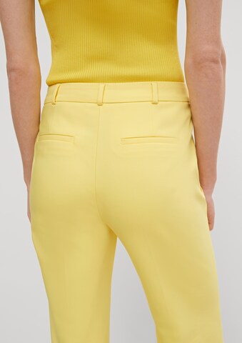 COMMA Flared Pleated Pants in Yellow