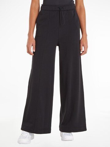 Calvin Klein Sport Wide Leg Sporthose in Schwarz: predná strana