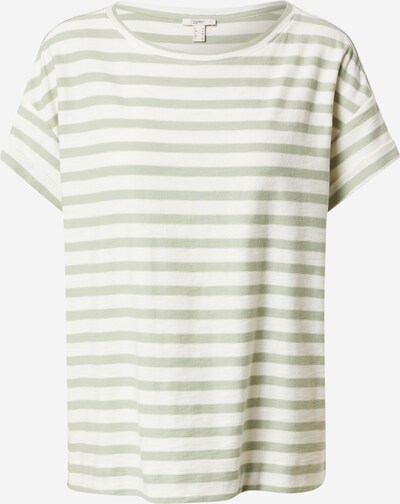 ESPRIT Shirts i pastelgrøn / hvid, Produktvisning