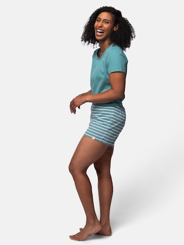 greenjama Short Pajama Set 'Jersey' in Green