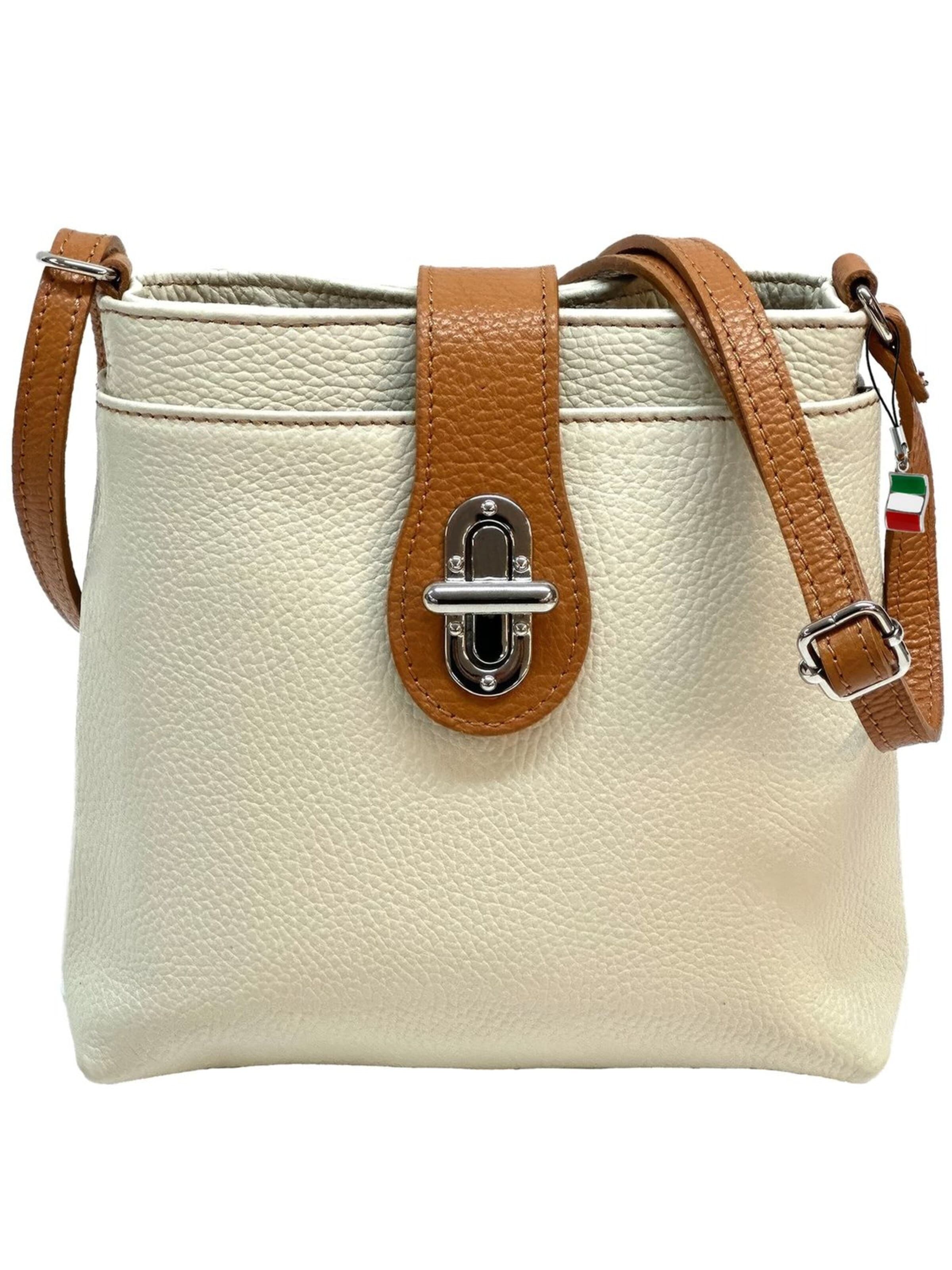 Sac bandoulière Florence en beige : devant