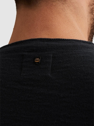 Pull-over 'PME LEGEND - Pullover with badge and contrast detail' PME Legend en bleu