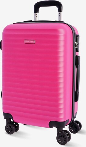 Don Algodon - Carrito 'DON ALGODON - Maletas de Viaje Cabina - Maleta 55x40x20 - Maletas de Viaje - Maleta de Cabina Resistente Ryannair - Trolley Equipaje para Avion con 4 Ruedas de 360º y candado' en rosa: frente