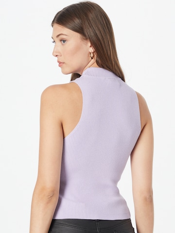 Urban Classics Knitted Top in Purple