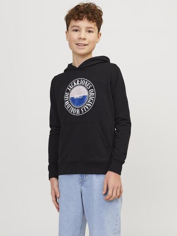 Jack & Jones Junior - Sweatshirt 'JJCobyn' em preto: frente