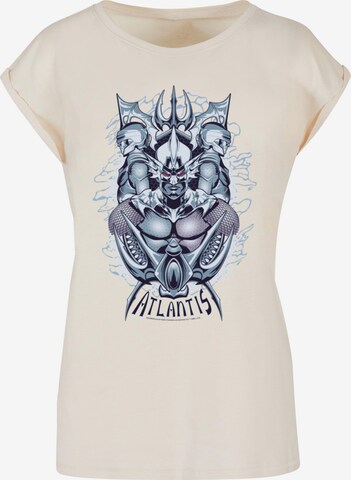 ABSOLUTE CULT T-Shirt 'Aquaman - Ocean Master' in Beige: predná strana