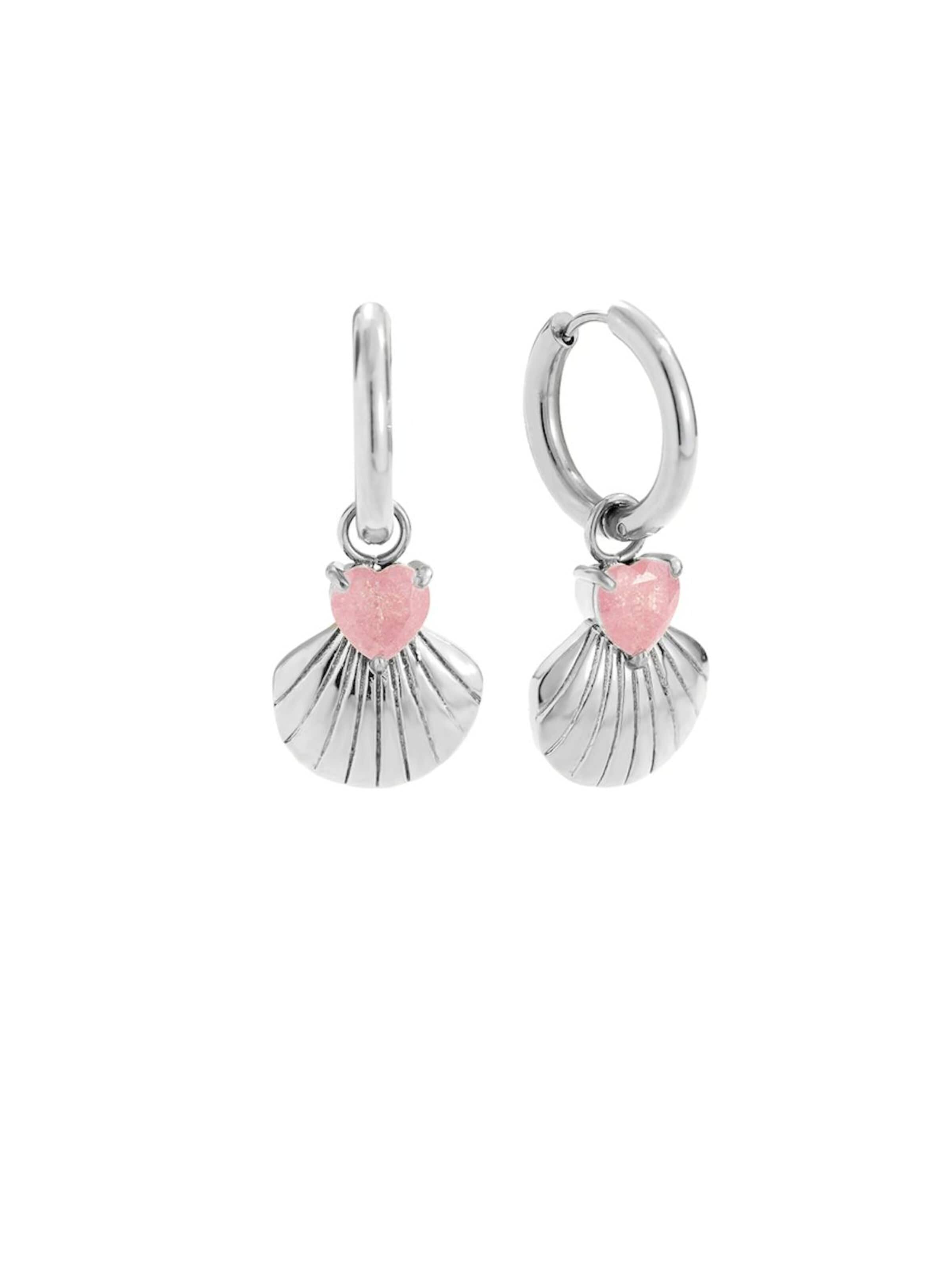 Cala Rose - Brincos 'CABO' em prata: frente