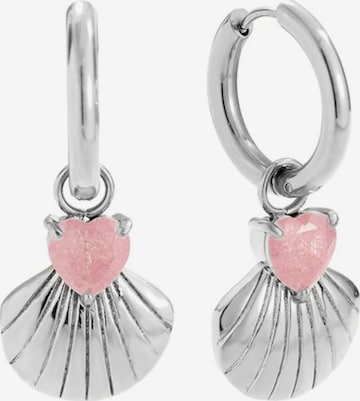 Cala Rose - Brincos 'CABO' em prata: frente