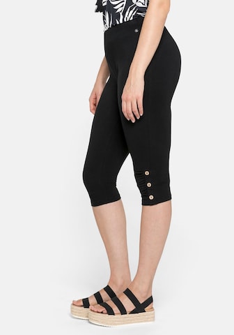 SHEEGO Slimfit Leggings in Zwart