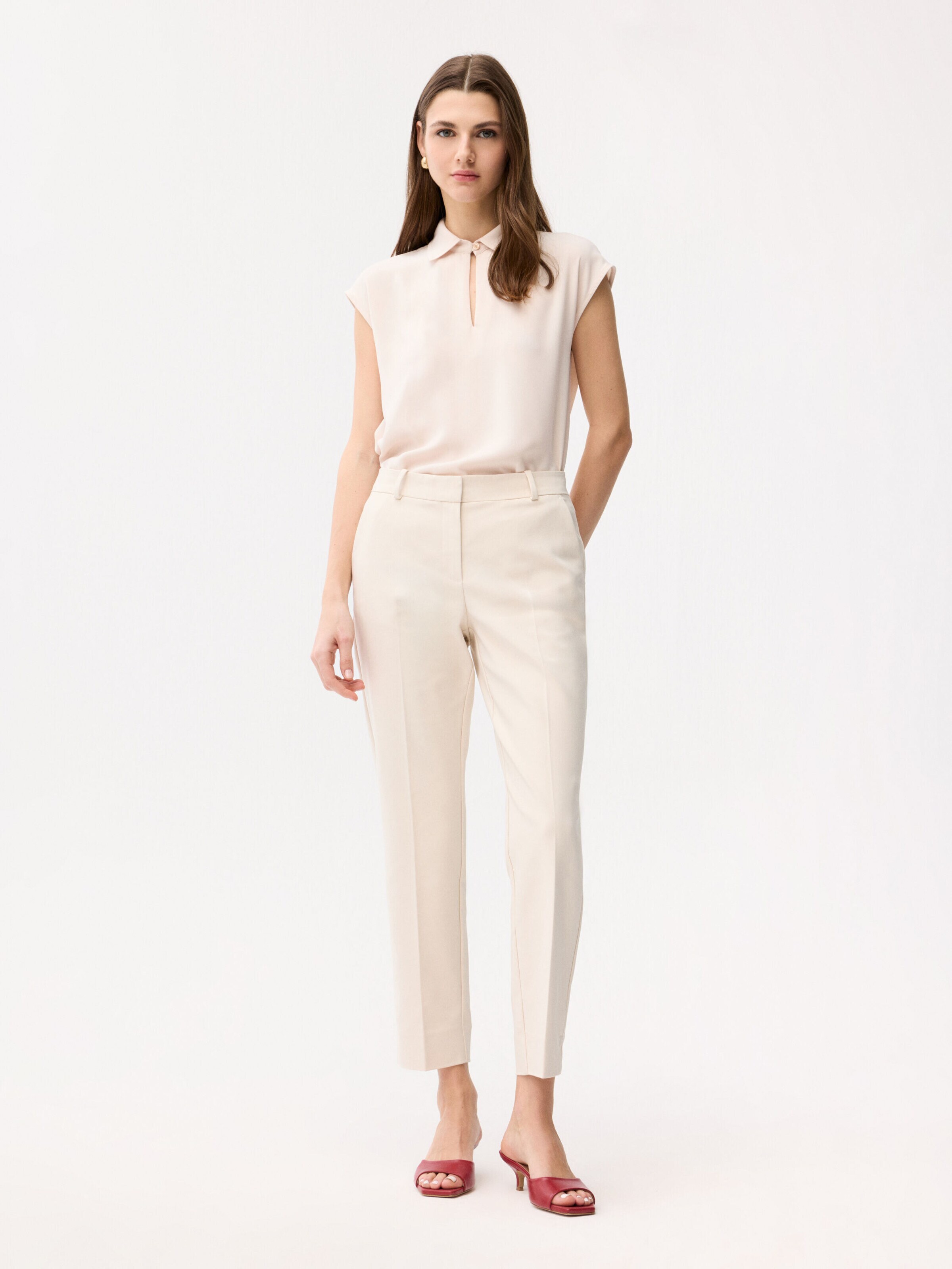 Coupe slim Pantalon adl en jaune