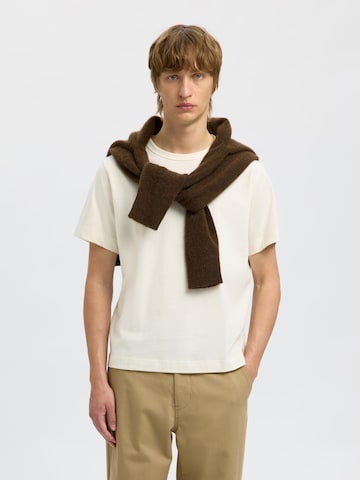 SELECTED HOMME Shirt in Wit: voorkant