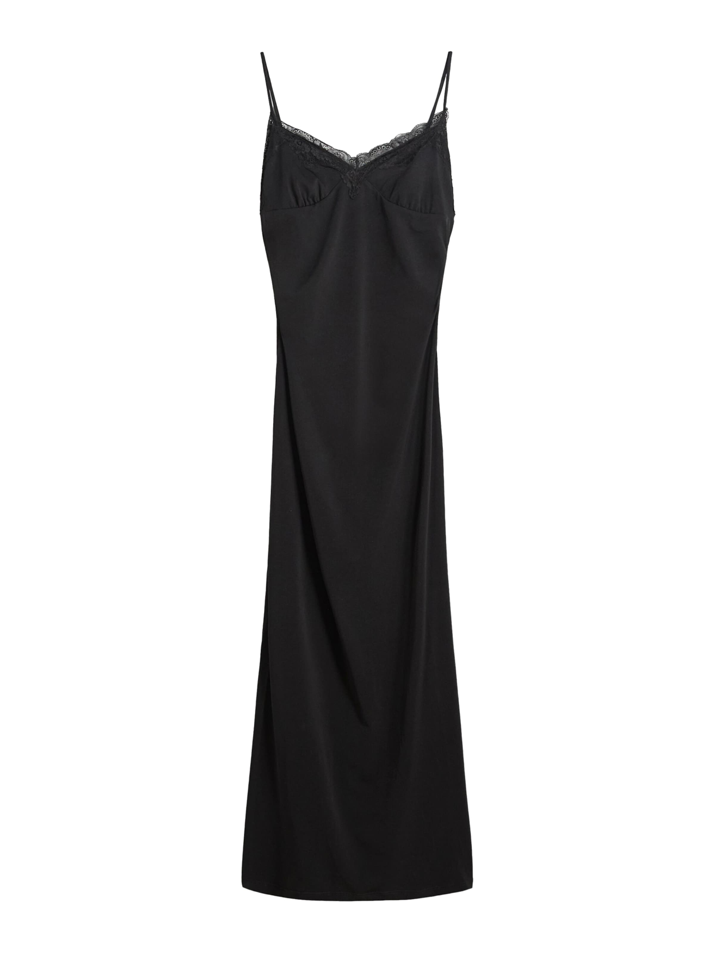 Bershka Obleka | črna barva: sprednja stran