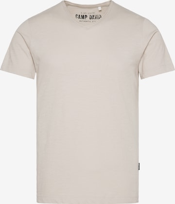 CAMP DAVID T-Shirt in Beige: predná strana