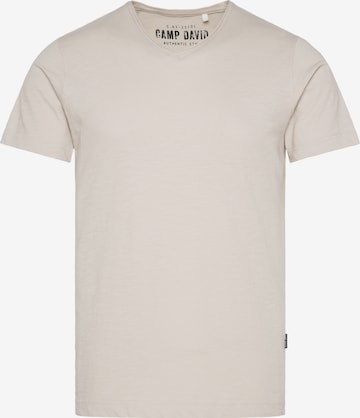 CAMP DAVID Shirt in Beige: front