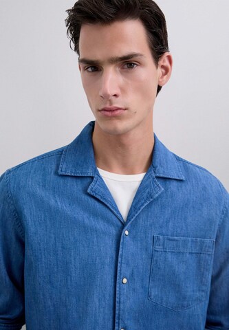 Scalpers Regular fit Overhemd in Blauw