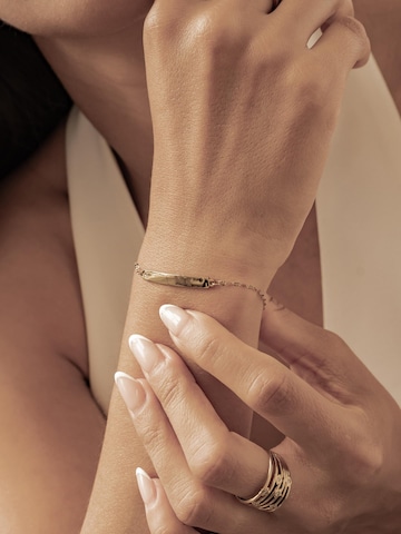 Braccialetto 'Crystal Bar Rolo' di Hey Happiness in oro