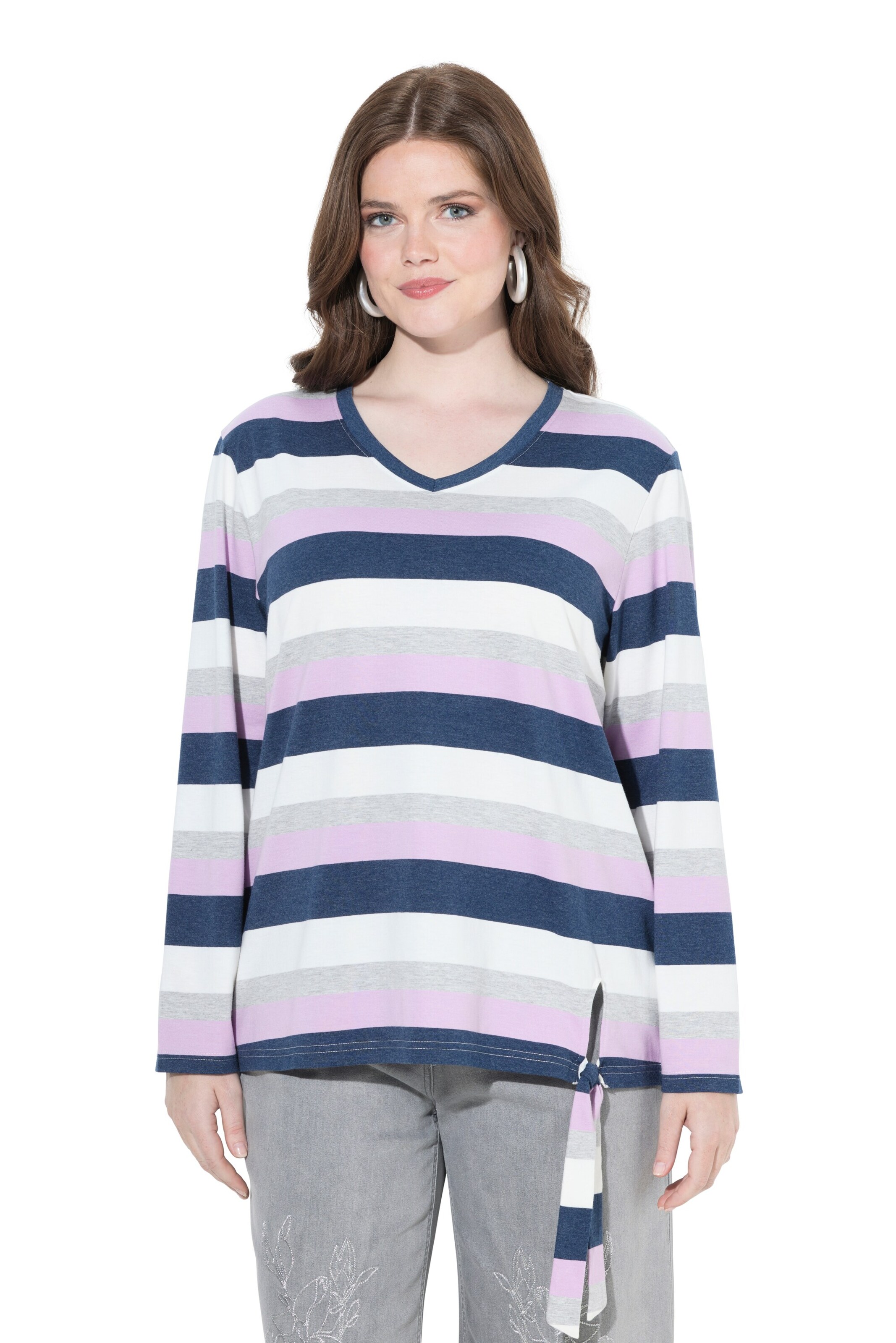 Ulla Popken Shirt in Lila: voorkant