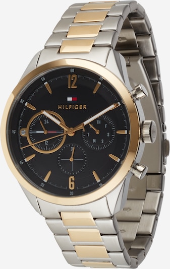 TOMMY HILFIGER Montre à affichage analogique en or / noir / argent, Vue avec produit