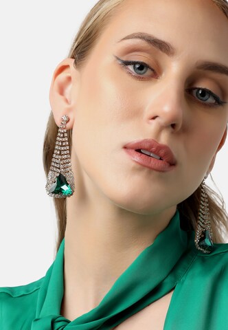 Boucles d'oreilles SOHI en vert : devant
