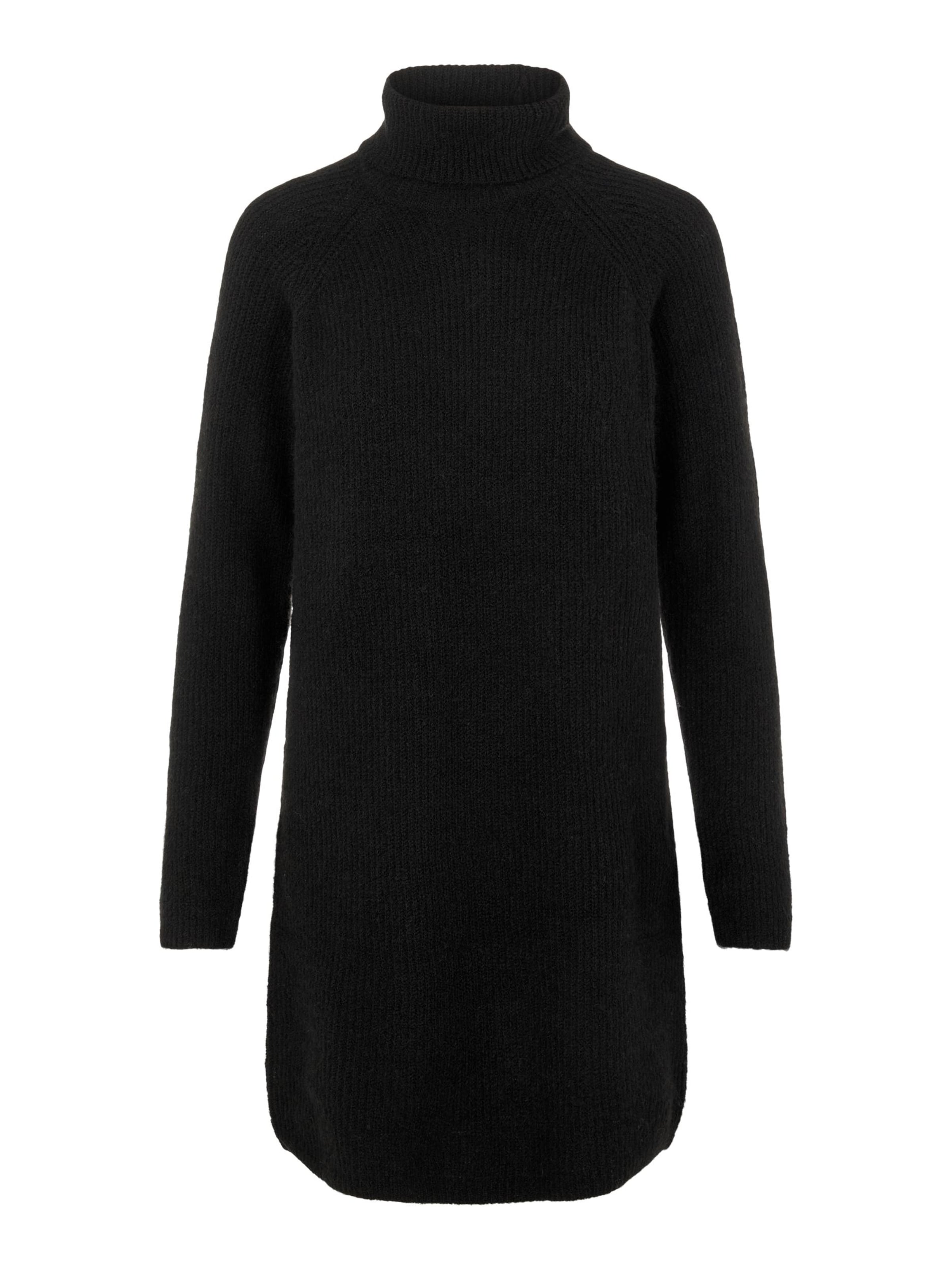 PIECES Strikkjole 'Ellen' i sort: forside