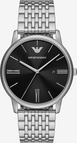 Emporio Armani Analoguhr in Silber: predná strana