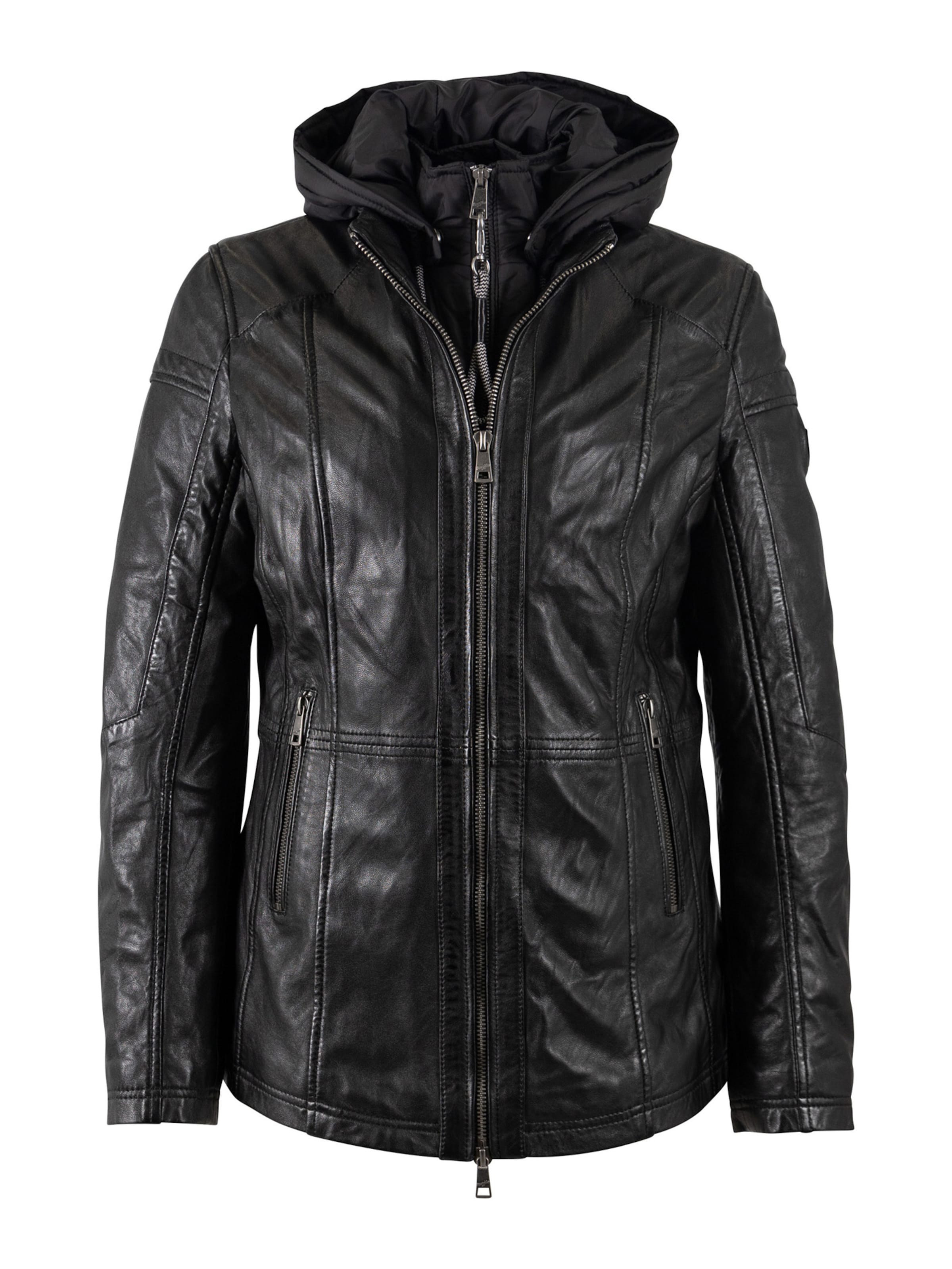 Mauritius Φθινοπωρινό και ανοιξιάτικο μπουφάν 'Taja' σε μαύρο: μπροστά