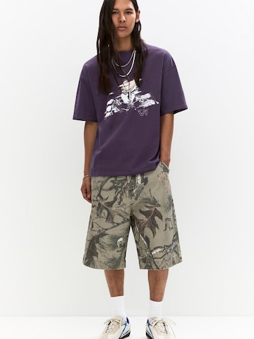 Pull&Bear Shirt in Purple