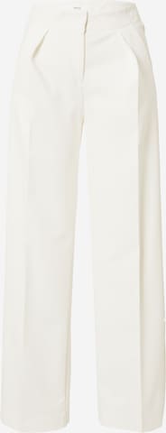 BRAX Wide leg Pleat-front trousers 'MAINE' in White: front