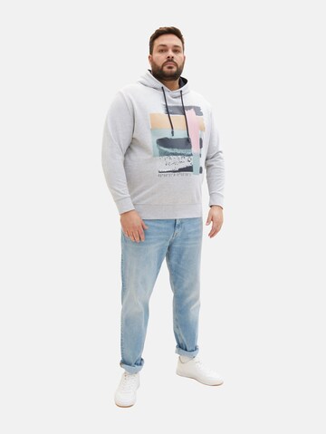 TOM TAILOR Men + Sweatshirt in Grau