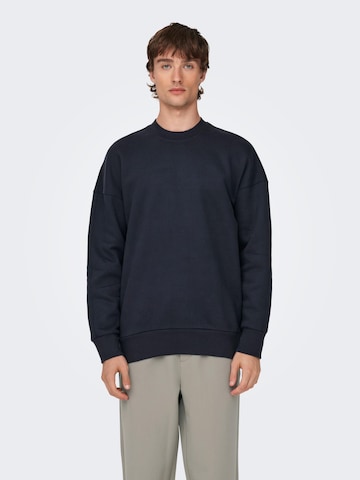 Only & Sons Sweatshirt 'Dan' i blå