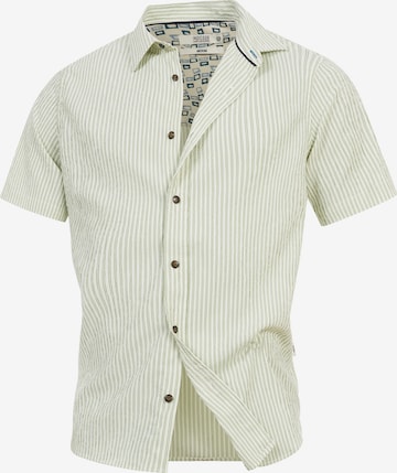 INDICODE JEANS Regular fit Button Up Shirt ' Bimler ' in Green: front