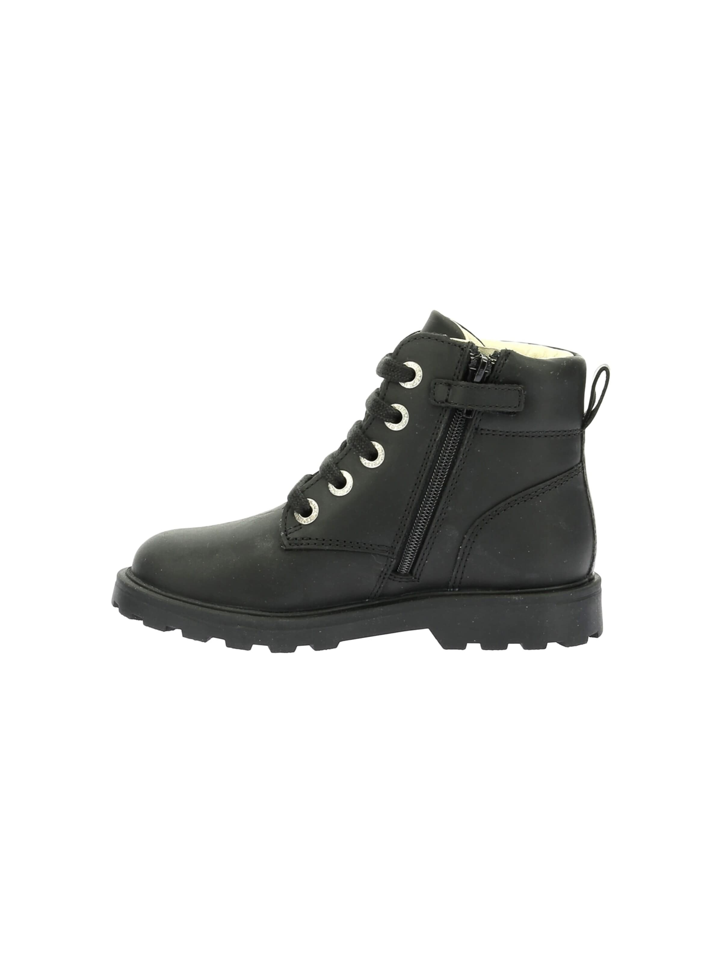 Kickers Kozaki 'Kinder-Lederstiefeletten „Kick Bluck“' w kolorze czarny: przód