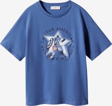 MANGO KIDS Shirt 'AQUAHERO' in Blauw: voorkant