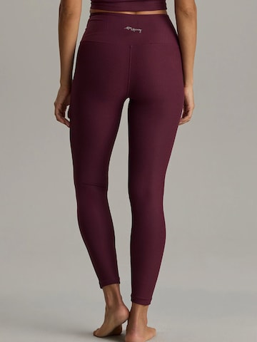 Skinny Leggings 'Cropped & Ribbed Leggings' di Hey Honey in rosso
