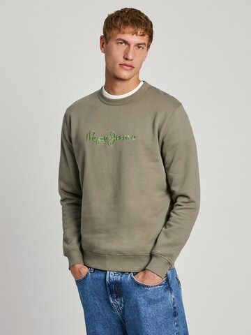 Sweat-shirt 'NEW JOE' Pepe Jeans en vert : devant