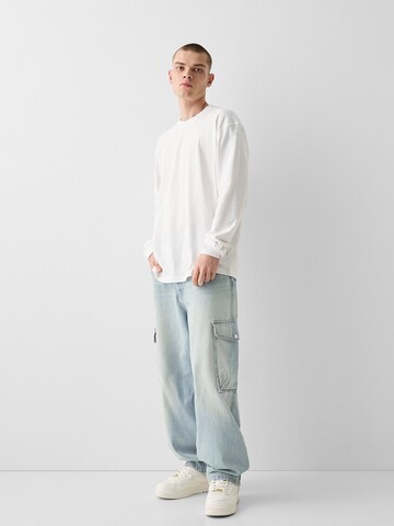 Bershka Regular Jeans in Blau