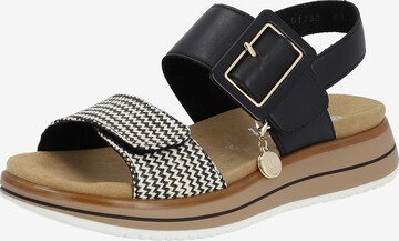 REMONTE Sandals in Black: front