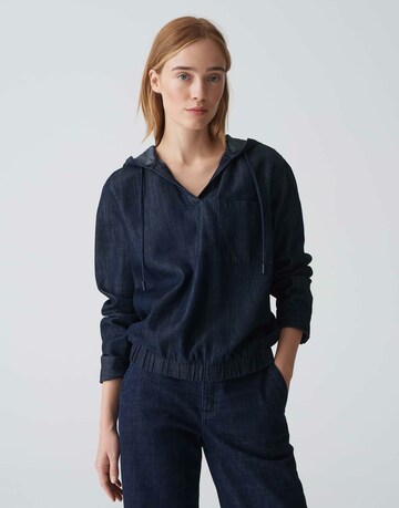 OPUS Between-season jacket in Blue: front