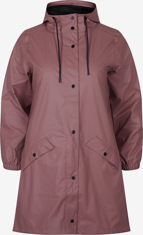 Zizzi Płaszcz funkcyjny w kolorze różowy: przód